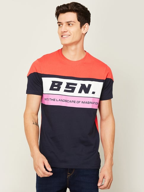 BOSSINI Red Regular Fit Crew T-Shirt