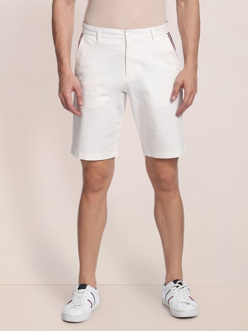 U S Polo Assn U.S. Polo Assn. White Slim Fit Shorts