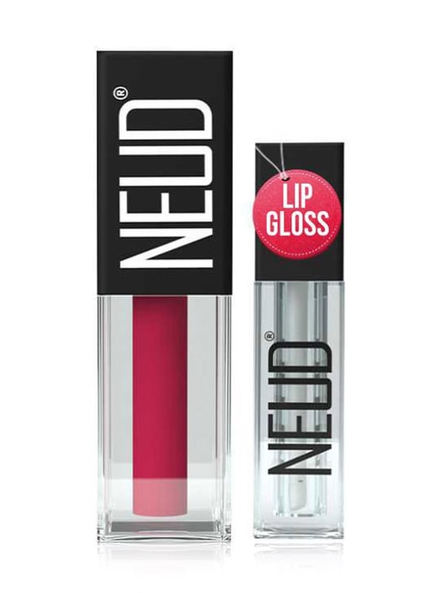 NEUD Matte Liquid Lipstick Hottie Crush with Free Lip Glos