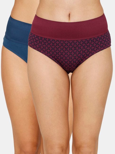 Zivame Assorted Printed Hipster Panty - Pack of 2 Price in India