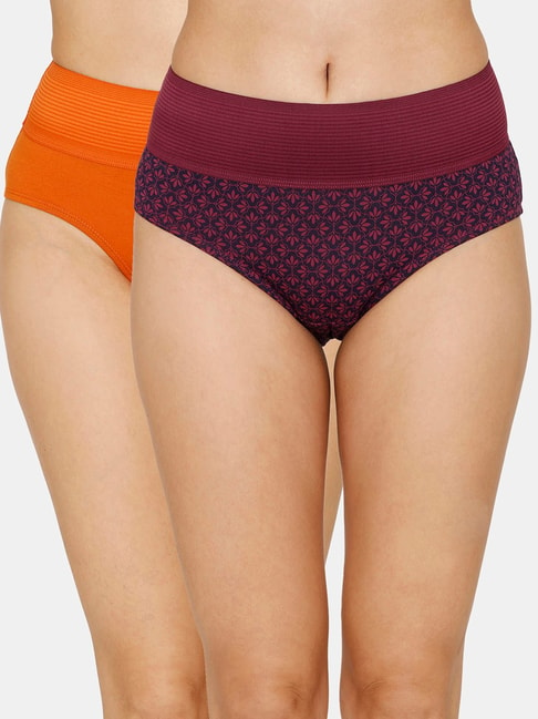 Zivame Assorted Printed Hipster Panty - Pack of 2 Price in India