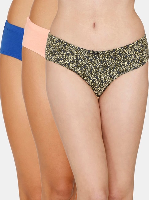 Zivame Assorted Printed Hipster Panty - Pack of 3 Price in India