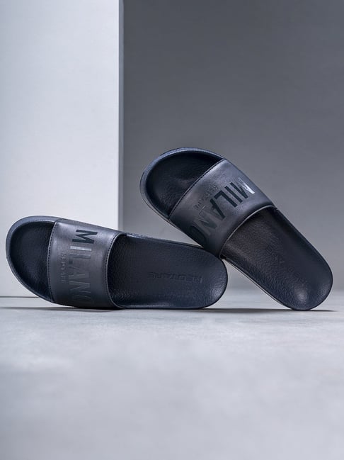 Red Tape Men's Navy Slides