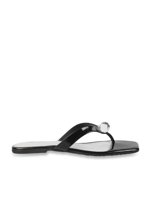 Buy Pre-owned & Brand new Luxury Gucci Black Double G Leather Thong Sandals  Online | Luxepolis.Com