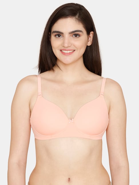 Zivame Pink Half Coverage Padded Full Coverage Bra