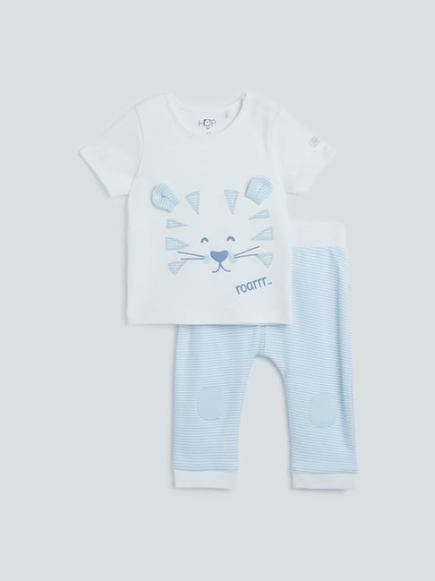 Buy HOP Baby Blue Jogger-Style Jeans from Westside