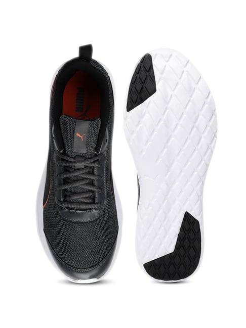 puma men grey running shoes