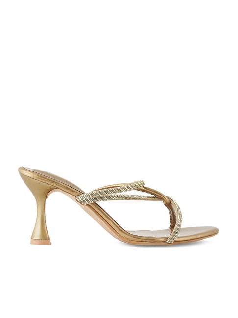 Scentra Women's SPAIN Gold Stilettos