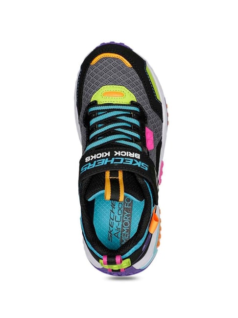 Skechers Boys BRICK KICKS Black Multi Casual Party Wear