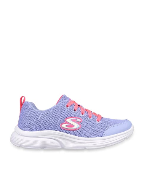 Skechers Girls WAVY LITES BLISSFUL WISH Periwinkle Casual Sneakers