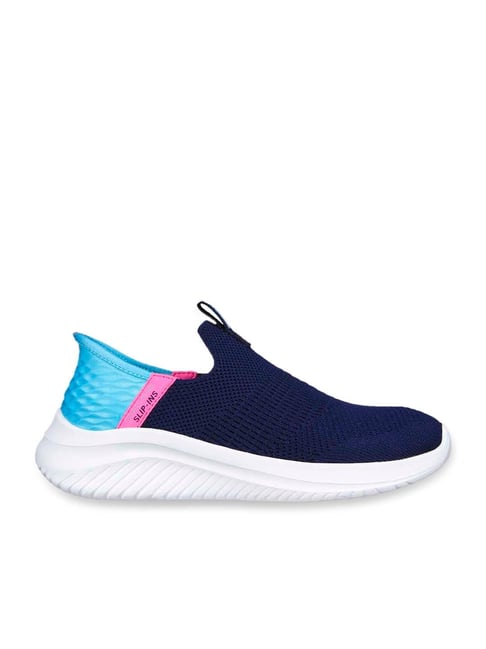 Skechers Women's Slip Ins Ultra Flex 3.0 Smooth Step Sneaker - Walmart.com Skechers Women's Ultra Flex 3.0-Smooth Step Navy Knit/Jersey/T