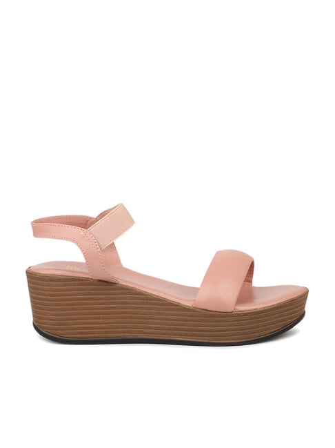 Inc 5 Inc.5 Women's Peach Ankle Strap Wedges