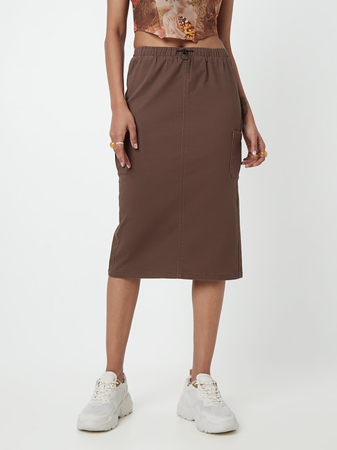Nuon by Westside Brown Skirt Price in India