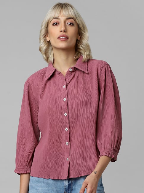 dusty pink shirt ladies