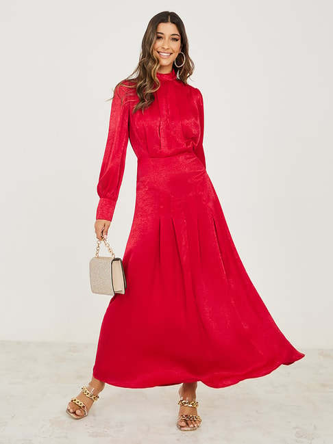 Styli Red Maxi Dress Price in India