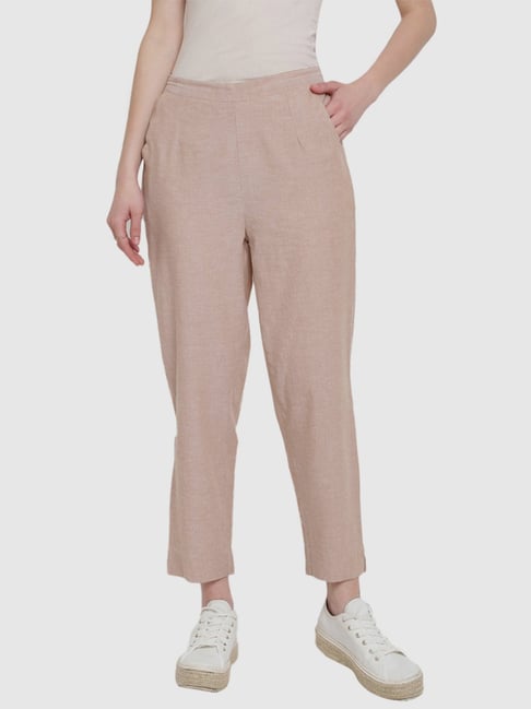 Buy Fabindia Women's Slim Pants Teal_36 at Amazon.in