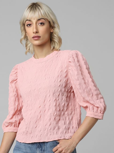 Only Light Pink Regular Fit Top