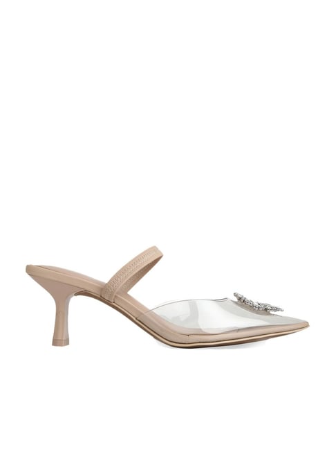 Call It Spring Women's Nude Mule Shoes