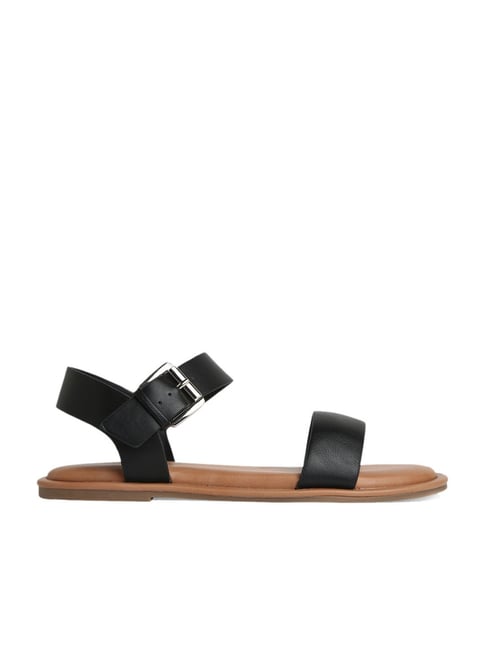 Womens black best sale ankle strap sandals