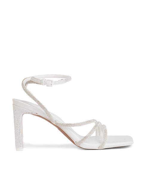 Call It Spring Trivio Silver Block Heeled Shoes | ASOS