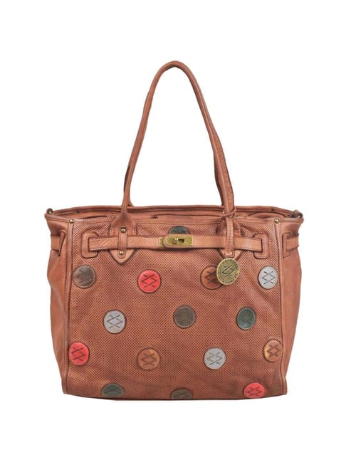 Buy Kompanero Women Brown Hand-held Bag Tan Online @ Best Price in