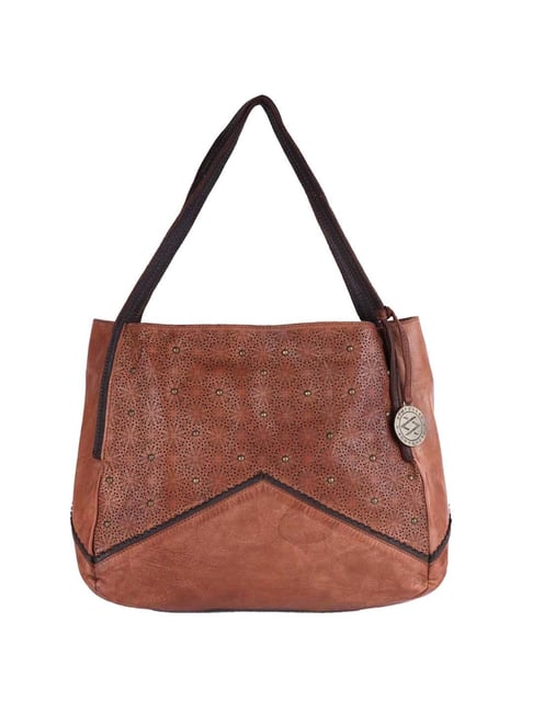 Buy Kompanero Women Brown Hand-held Bag Tan Online @ Best Price in