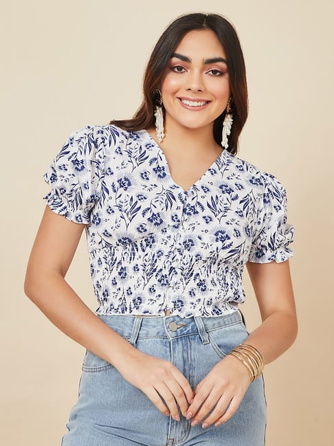 Express floral hot sale blouse