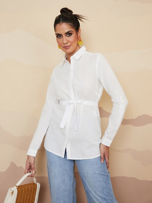 Styli White Casual Shirt Price in India