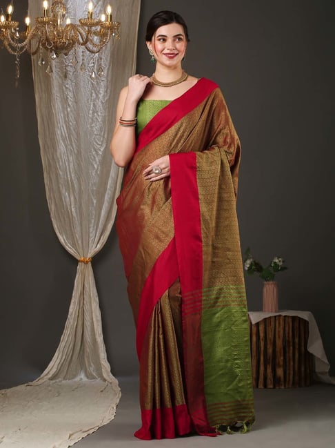 Buy Maroon Saree Online At Zeel Clothing.