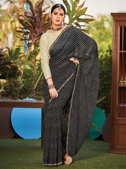 Buy Charkha Silk_Bhagalpuri Handloom Linen Saree Plane Pallu 2 Inch Border Contrast  Blouse Piece Online at Best Prices in India - JioMart.