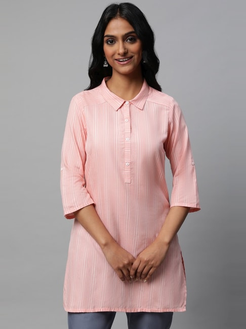 Buy Pink Kurtis & Tunics for Women by ANUBHUTEE Online | Ajio.com