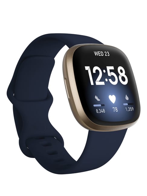 FITBIT FB511GLNV Versa 3 Smart Watch for Unisex (Blue)