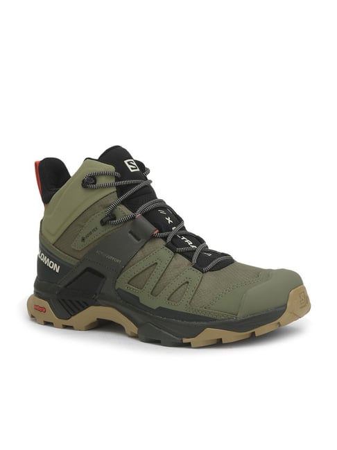 Buy Salomon Men's X Ultra Mid GTX Olive Outdoor Shoes for Men at