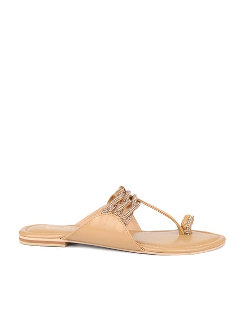 Inc 5 Inc.5 Women's Tan Toe Ring Sandals