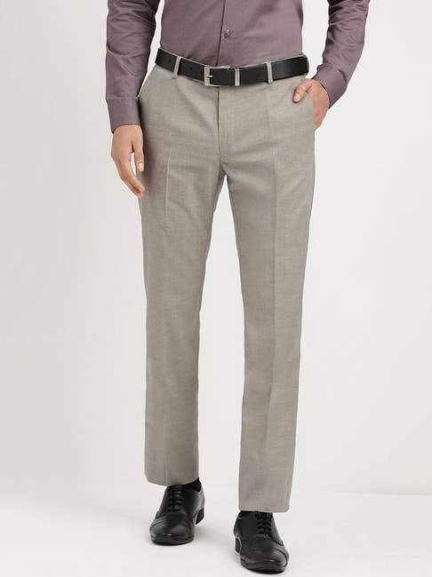 Buy Arrow Mid Rise Twill Trousers - NNNOW.com