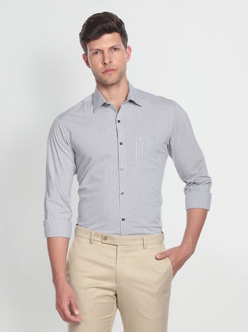 Buy Van Heusen Grey Shirt Online - 700831 | Van Heusen