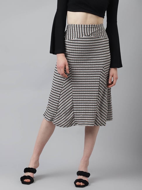 Latin Quarters Multicolor Striped Skirt