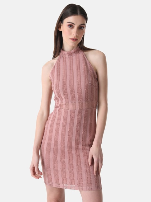 Kazo Pink Bodycon Dress Price in India