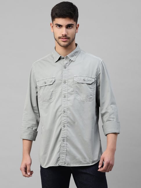 Buy ROYAL ENFIELD Men Solid Casual Blue Shirt Online at Best Prices in  India | Flipkart.com