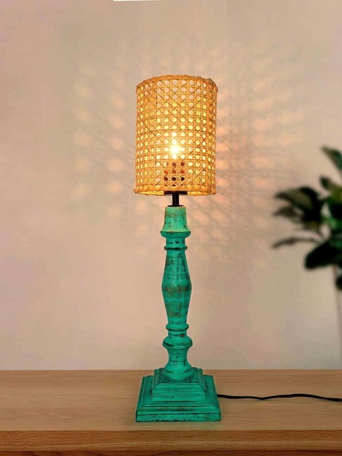 Buy FOS LIGHTING French Country Distressed Beige Green Table