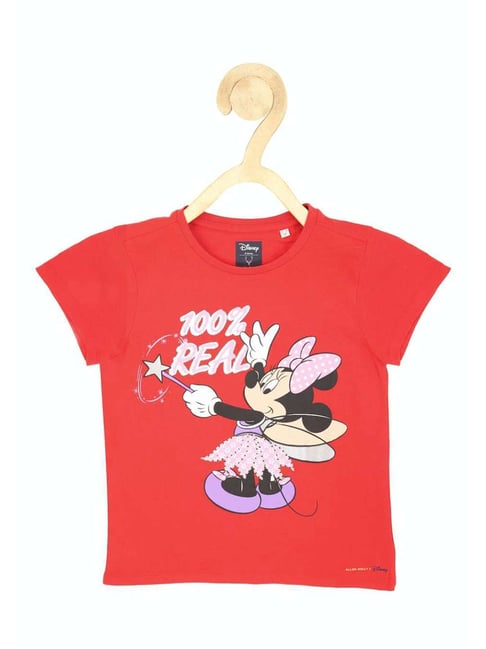 Allen Solly Junior Red Cotton Printed T-Shirt