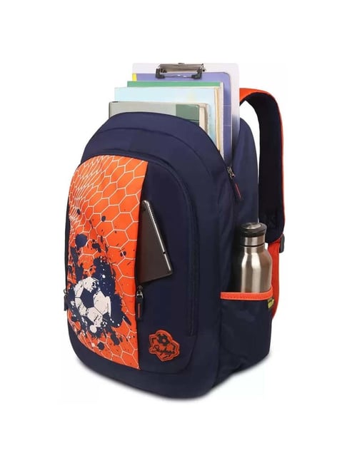 Skybags 35 Ltrs Navy Orange Medium Backpack