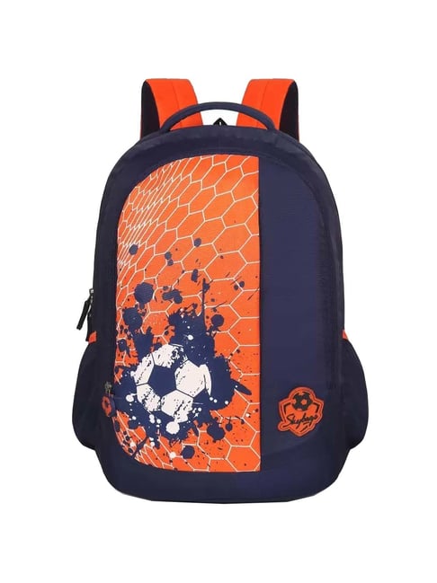 Buy Skybags 35 Ltrs Navy Orange Medium Backpack Online At Best
