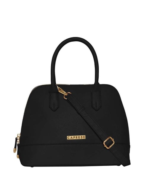 Buy Caprese Black Solid Small Hobo Handbag Online At Best Price