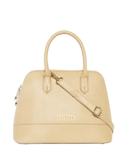 Caprese Beige Solid Small Handbag