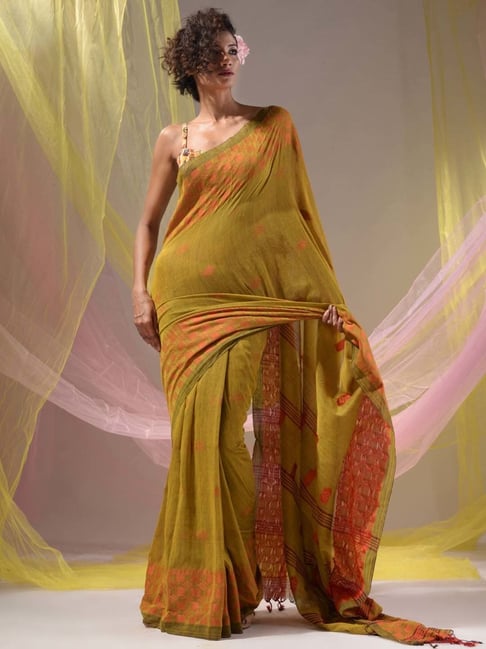 Yellow And Red Combination Saree | fremontmarine.com