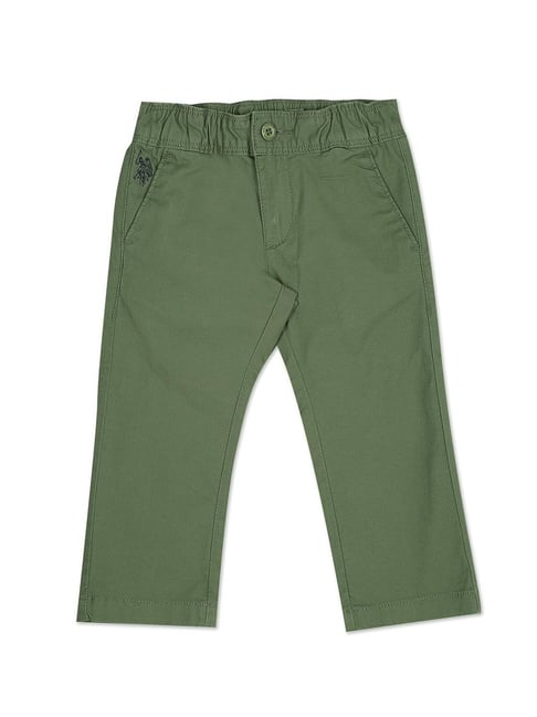 Buy U.S. Polo Assn. Austin Trim Fit Solid Casual Trousers - NNNOW.com