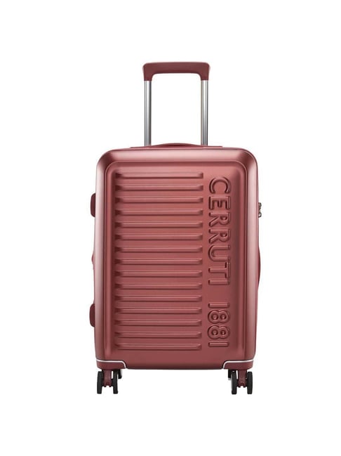 Buy Cerruti 1881 Maroon Small Hard Cabin Trolley 37 cm Online At