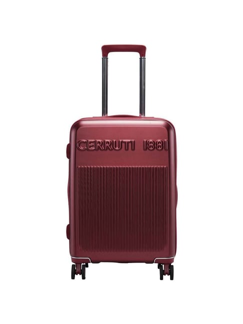 Buy Cerruti 1881 Maroon Small Hard Cabin Trolley 37 cm Online At