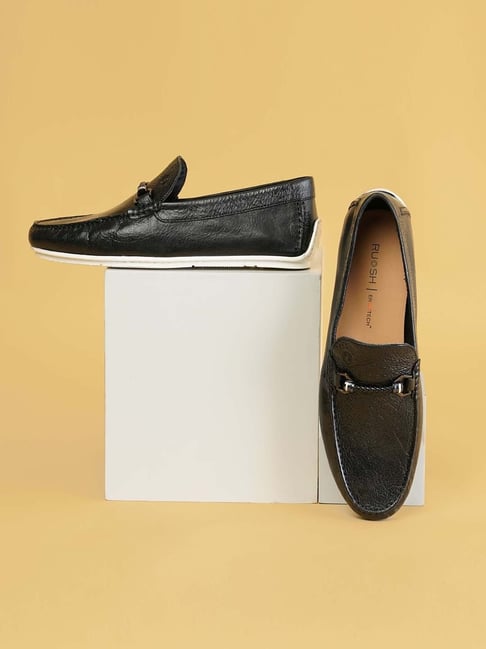 Ruosh Men's Black Casual Loafers-picture-16